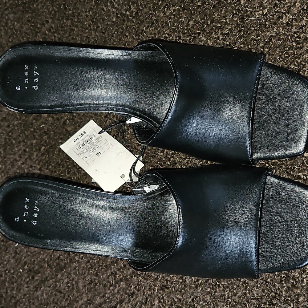 A New Day Women's Classic Black Mules